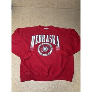 Vintage University Of Nebraska Cornhuskers College Football Sweatshirt XL USA C3